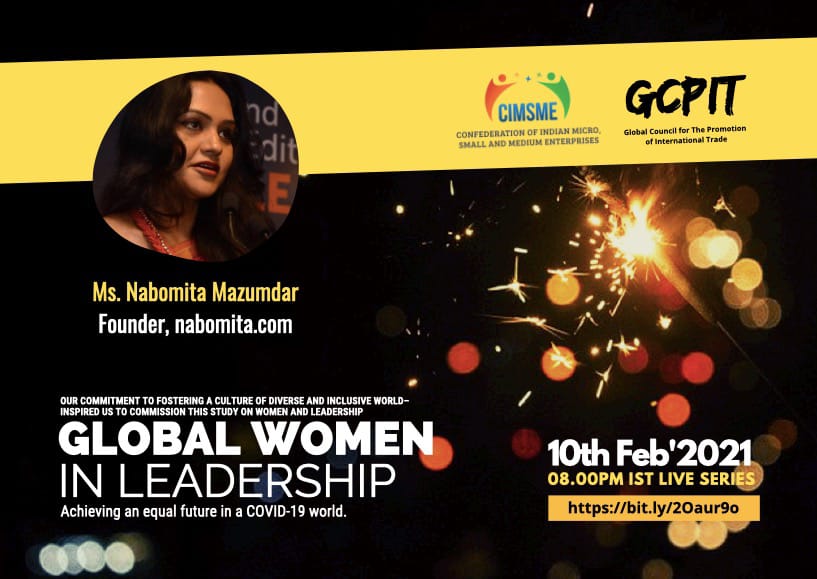 globalcxos's tweet photo. Join Interview Session: Global Women in Leadership 
@nabomita_smiles
Join on 10th Feb'2021 -08.00PM IST
Register Now: https://t.co/xGr9B6cM89 https://t.co/i6mvshBXDO