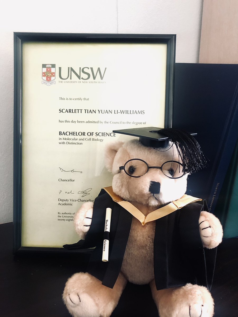 Graduated with Distinction! Ready for my Masters Degree (Research) in Biological Sciences: Computational Genetics and Molecular Ecology! 
Looking into measuring biodiversity and invasive species. Bring it on Thesis 💪 

 #masters #graduate #unsw #research #ecology #genetics
