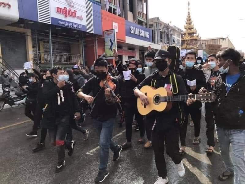 They protested against the military coup in Myanmar
#Feb10Coup
#WhatsHappeningInMyanmar