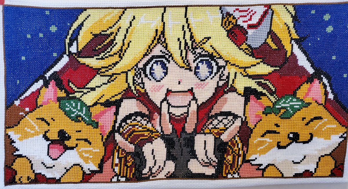 ট ইট র 多聞 ありがとうございます 実はクロスステッチという刺繍なんです 図案はexcelで作りました ট ইট র 多聞 ありがとうございます 実はクロスステッチという刺繍なんです 図案はexcelで作りました