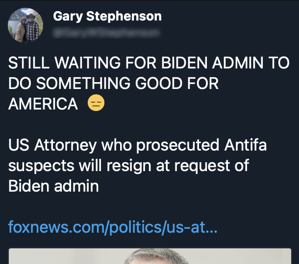 So tonight, Gary here—whose handle I've blurred because I don't need people snitch tagging morons into my mentions—said he is waiting for Joe Biden to do something "good for America." Let's see if we can help him out a bit with a thread. 1/
