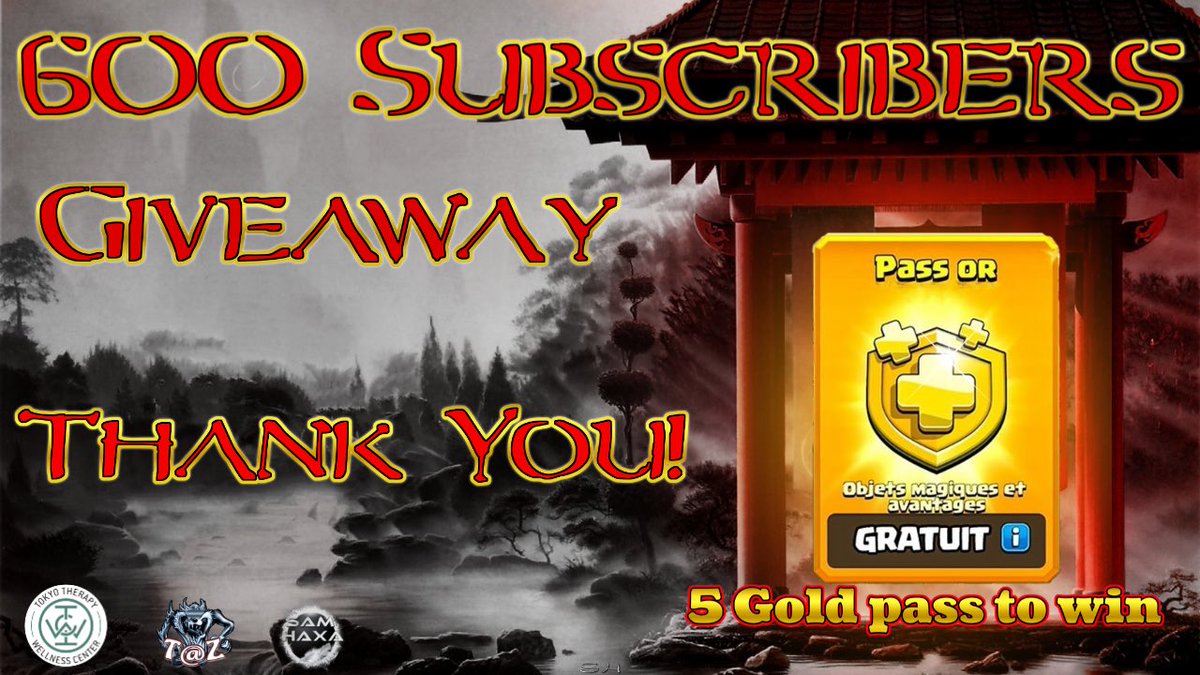 Hey guys!
Hope everyone is doing great?🔥
Thank you so much for the support♥️

🎁600 Subs Giveaway🎁
‼️Win 5 Gold Pass‼️

6️⃣MUST FOLLOW @BushidOn_Fire and @BGLcoc
0️⃣RETWEET &amp; LIKE
0️⃣TAG AT LEAST 2 FRIENDS
⚠️ENDS FEBRUARY 28th
(PayPal Required)