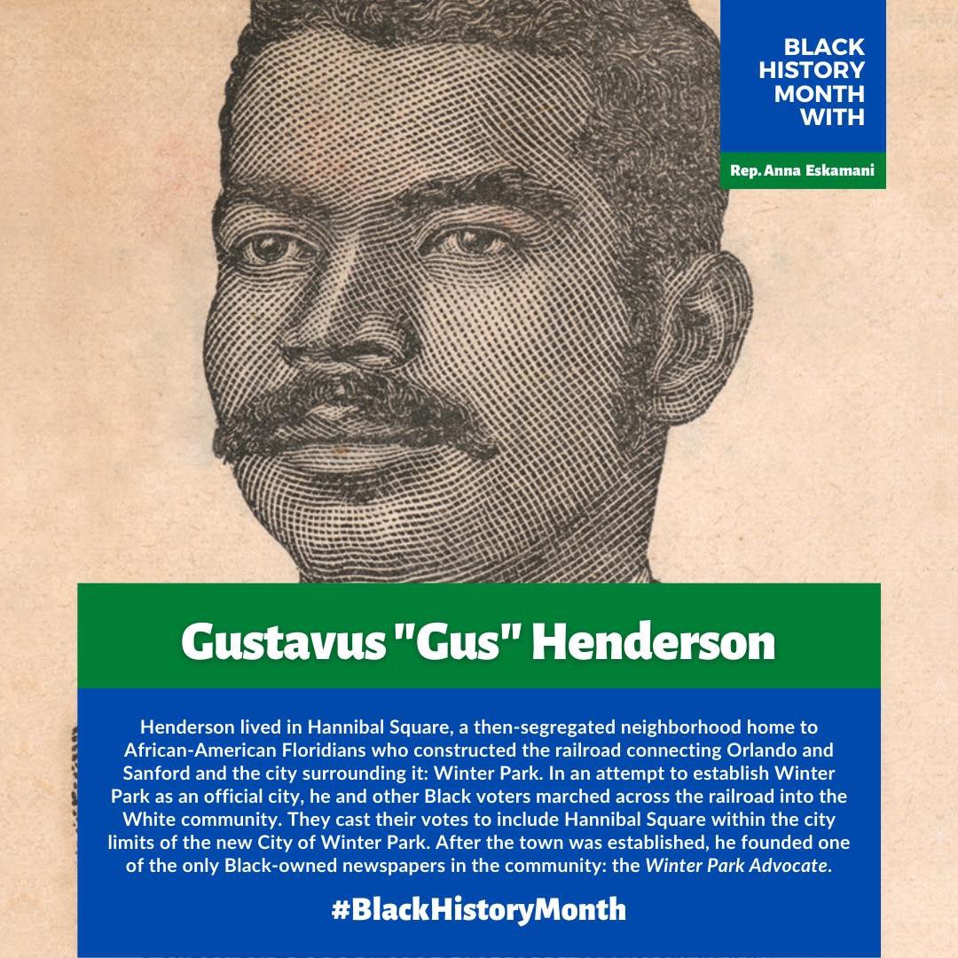 February is  #BlackHistoryMonth  ￼!Meet Gustavus “Gus” Henderson!