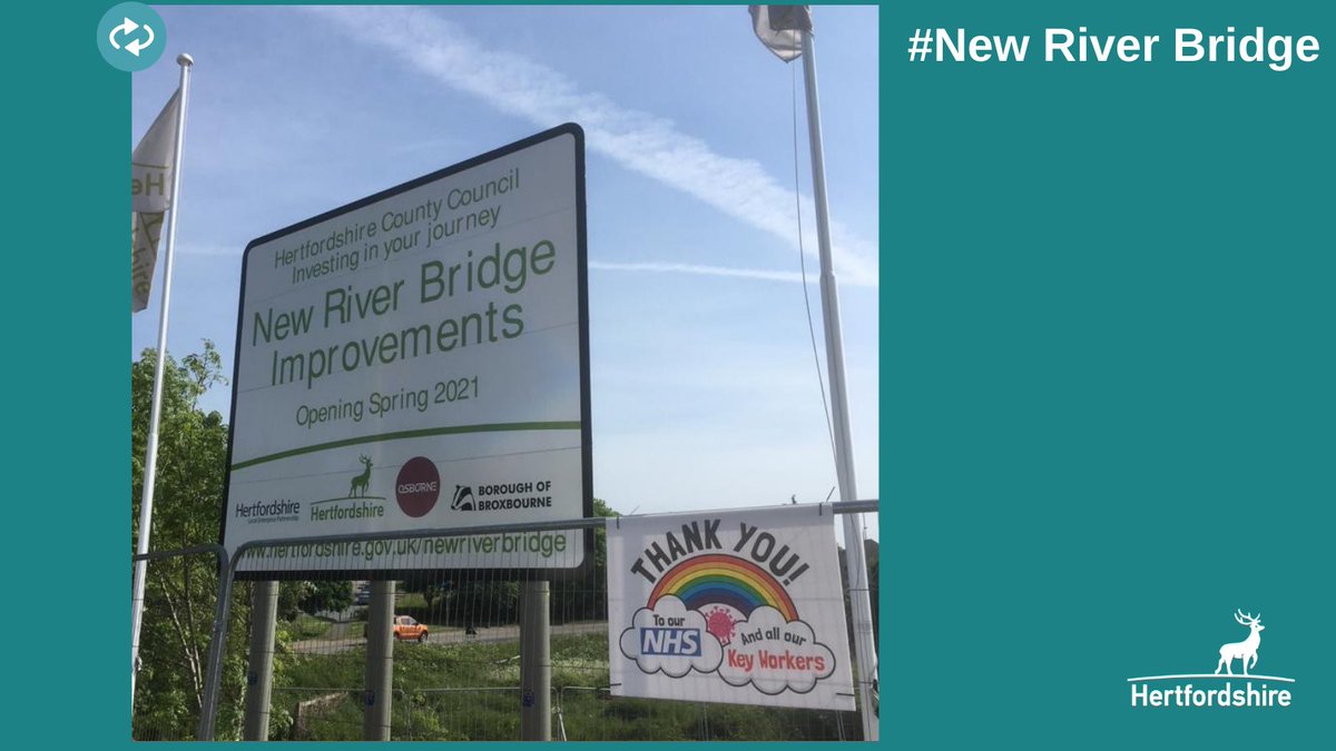 Herts_Highways's tweet image. Improving conditions for sustainable modes of travel is a key objective in our #LocalTransportPlan 2018-2031.Once complete,the #NewRiverBridge will improve access and safety for vehicles,cyclists and pedestrians coming in and out of #Hoddesdon BusinessPark hertfordshire.gov.uk/services/highw…