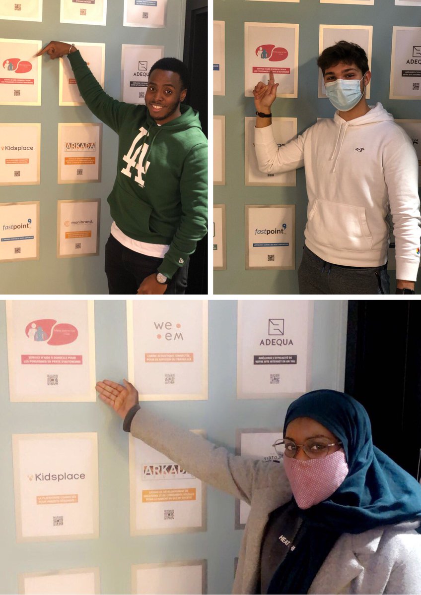 Bienvenue à nos 3 supers nouveaux collaborateurs qui rejoignent et renforcent l'équipe ❤️ 

(Guillaume et Hawa sont masqués mais leur sourire dépasse de chaque côté 😁)

Ce sont 3 jeunes qui ont dit oui à une aventure humaine et durable au service du bien-vieillir 💚