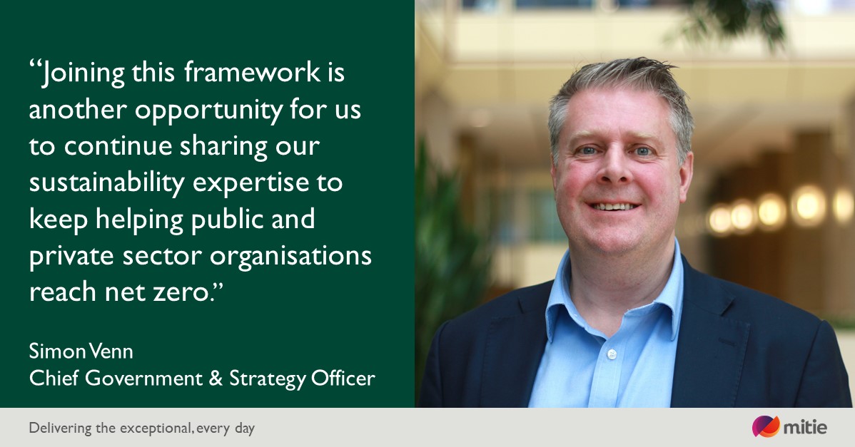 mitie's tweet image. We are pleased to be appointed as a supplier in the @ETLInsights Net Zero Carbon Delivery Framework. Joining this framework is part of our #PlanZero efforts to help public sector organisations to reach their own sustainability objectives.

Read more&amp;gt; wearemit.ie/mz9250Duxso