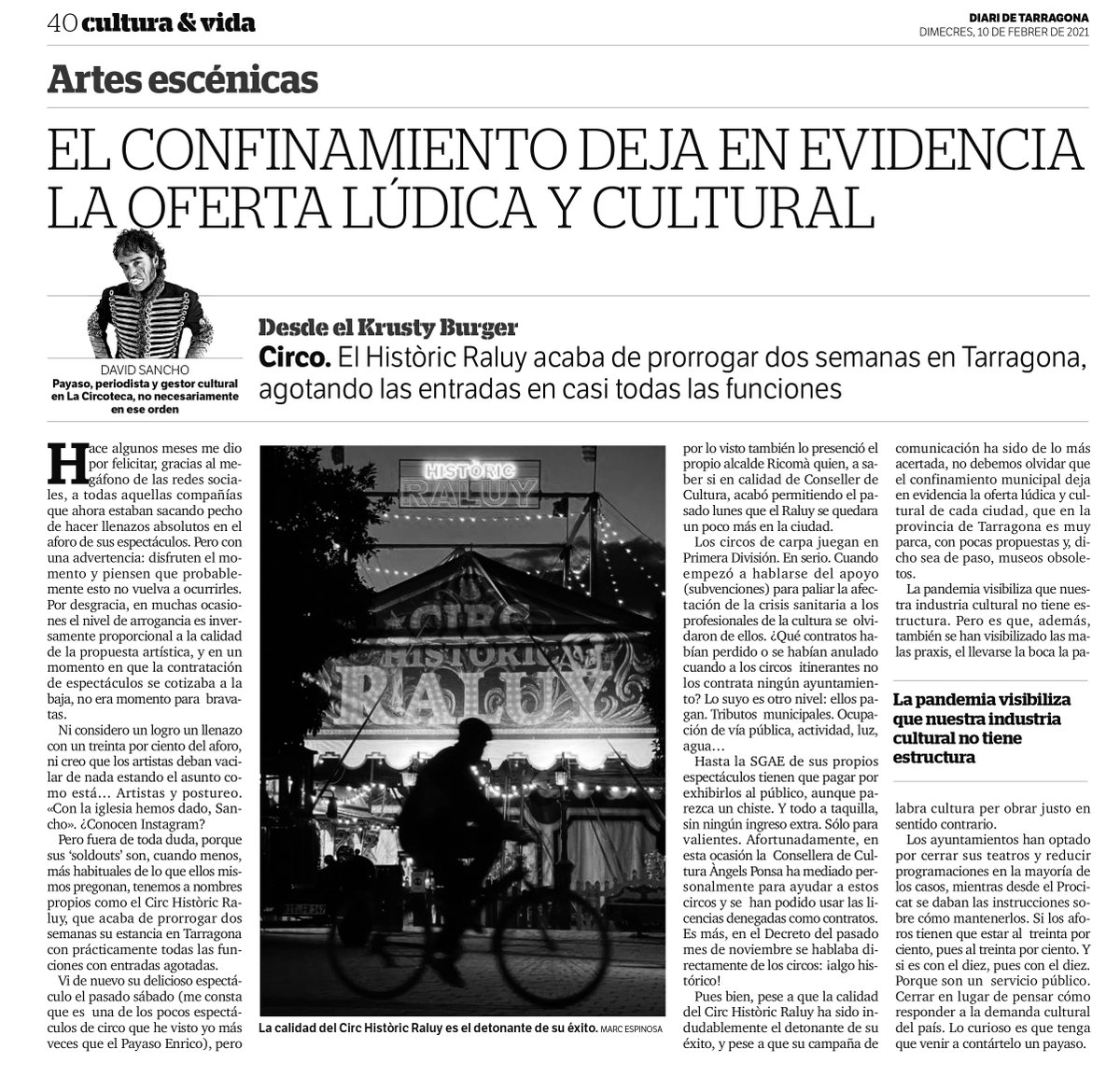 CiaPassabarret's tweet image. El meu article d'avui al @diaridtarragona