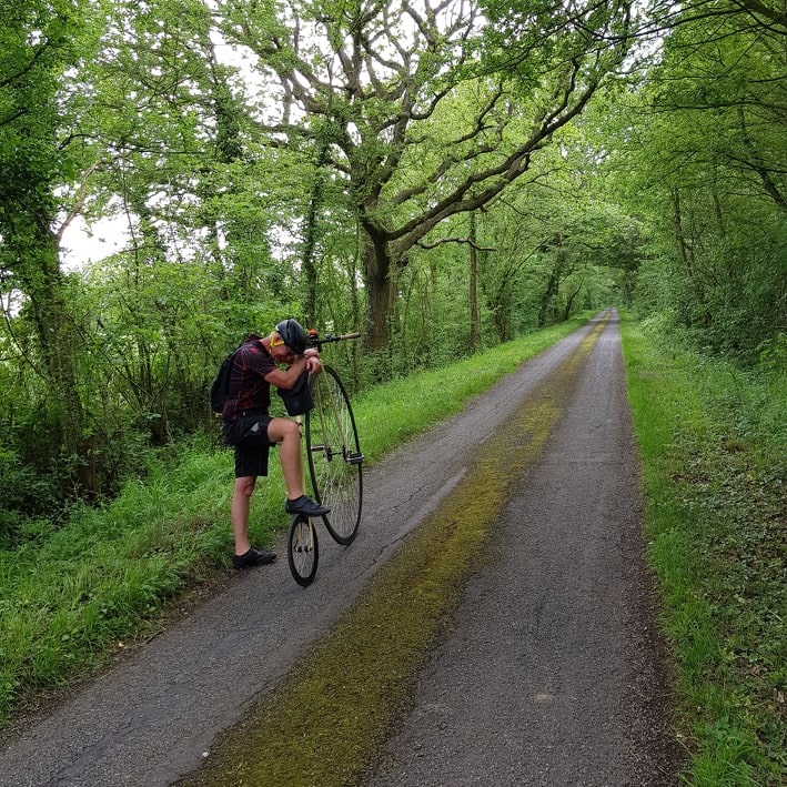 @piponthecommons - whilst we are on the subject of #dementia and #cycling, here's one of @PeterBe1130 deep in contemplation.  I think it bears an uncanny resemblance to #Rodin's TheThinker if Rodin had only thought to add a #pennyfarthing to his work. 😉