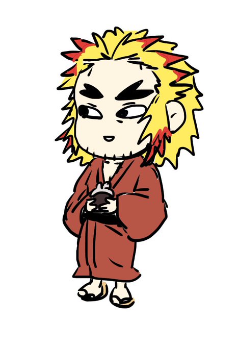 姉さんがTwitterに投稿した煉獄杏寿郎(鬼滅の刃)のイラスト。