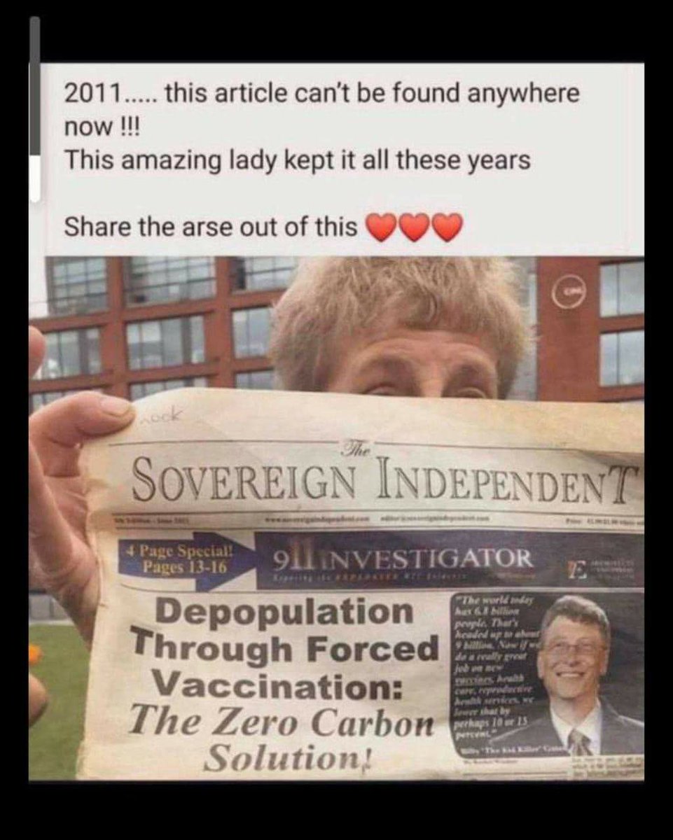 BizCreator55's tweet photo. Conspiracy theory really...Kill Gates told us 10 years ago what they wanted to do to us. https://t.co/pGKvLtxXXp