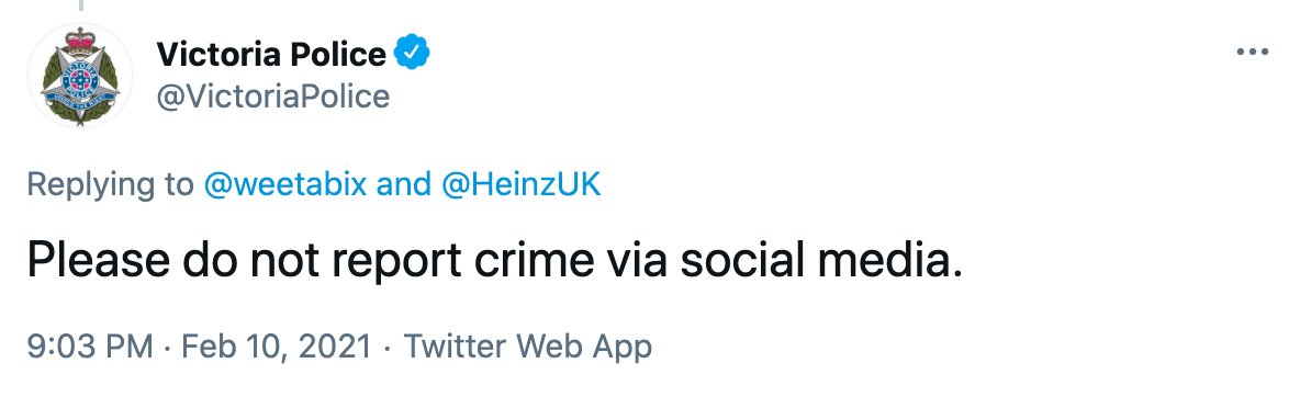 Firstly, from our very own  @VictoriaPolice: