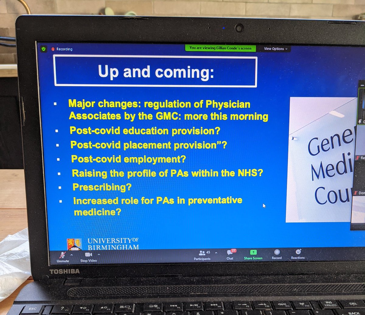 Discussing all things PA on today's PA Development Conference. Regulation, impact of Covid 19, career progression, and much much more. The PA profession is continuing to grow 💪🏼 #physicianassociate