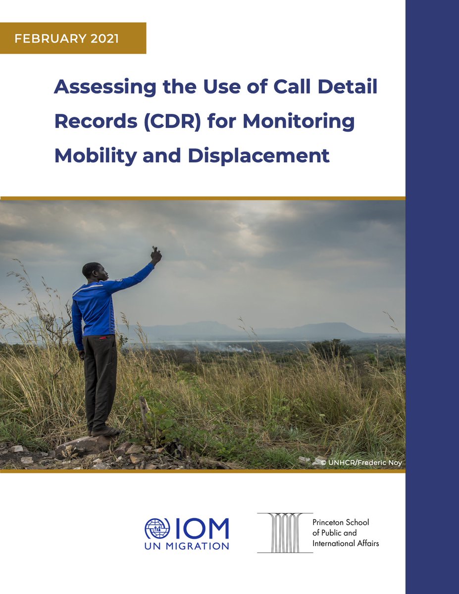 DTM_IOM's tweet image. #LatestReport with @PrincetonSPIA presents opportunities &amp;amp; risks of using Call Detail Record (CDR) data to monitor human mobility &amp;amp; #displacement

• Consult displaced populations in design
• Advocate for data privacy policies in partnerships

Plus more👇
bit.ly/DTM_Princeton_…