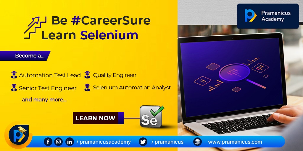 pramanicus's tweet image. Selenium is one of the in-demand auto-testing tools in the market with a lot of companies looking to hire testers skilled in this field.

Become an expert in Selenium Training by enrolling at pramanicus.com/courses/seleni…

#Pramanicus #Selenium #program #online #training #live