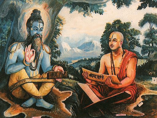 Meeting vyas maharishi He took fasting and maunvrat for 48 daya. vyasha rishi appeared & took madhva to his ashrama .Satya teertha saw madhvacharya travelled Himalayas very easily. he was jumping on rock like Hanuman. He could not follow .Madhva gave him permission to return