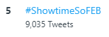 ViceGandaorg's tweet photo. itsShowtimeNa: Maraming salamat sa pagpapa-trend sa #5 SPOT ang ating OHT ngayong Miyerkules na #ShowtimeSoFeb! Keep on tweeting, Madlang People! https://t.co/tdUkc5lZtM