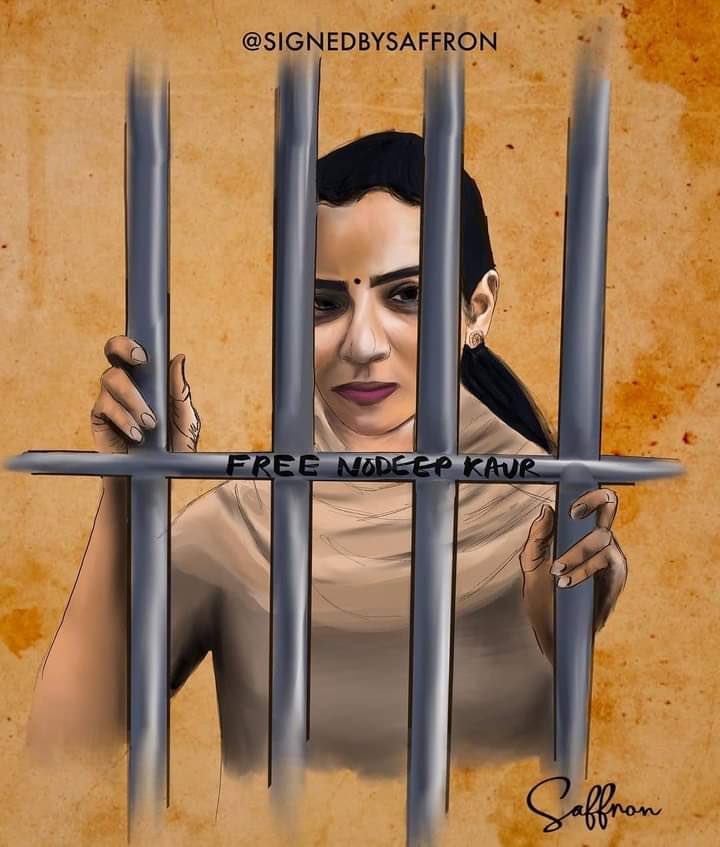 Mandy_Sanghera1's tweet photo. What is happening with #Nodeepkaurbail hearing should be sending alarm bells across the 🌍 
As a campaigner I’ve valued my #FreeSpeech hearing stories about #HumanRightsViolation against her are concerning @PMOIndia can’t silence the truth @meenaharris @Rajveer88724 @RaviSinghKA https://t.co/fM9XEsjitU