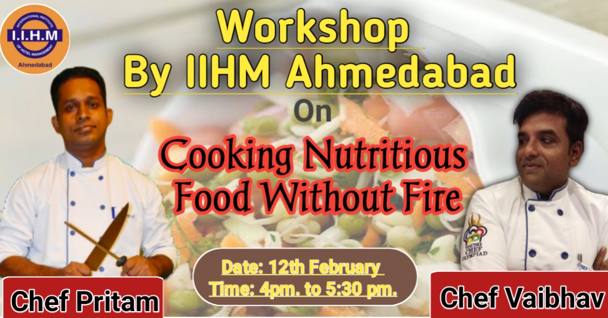 iihmahmedabad's tweet photo. IIHM AHMEDABAD will be conducting Virtual Food Production WORKSHOP all over Gujarat in cities like Ahmedabad, Vadodara, Rajkot, Surat, Jamnagar, Bhuj, and Mehsana for around 500 students.
Date: 12th February 2021
Time: 4:00 PM to 5:30 PM
#youngchef #iihmbest3years #yci #ycij https://t.co/Sly2aG27Fp