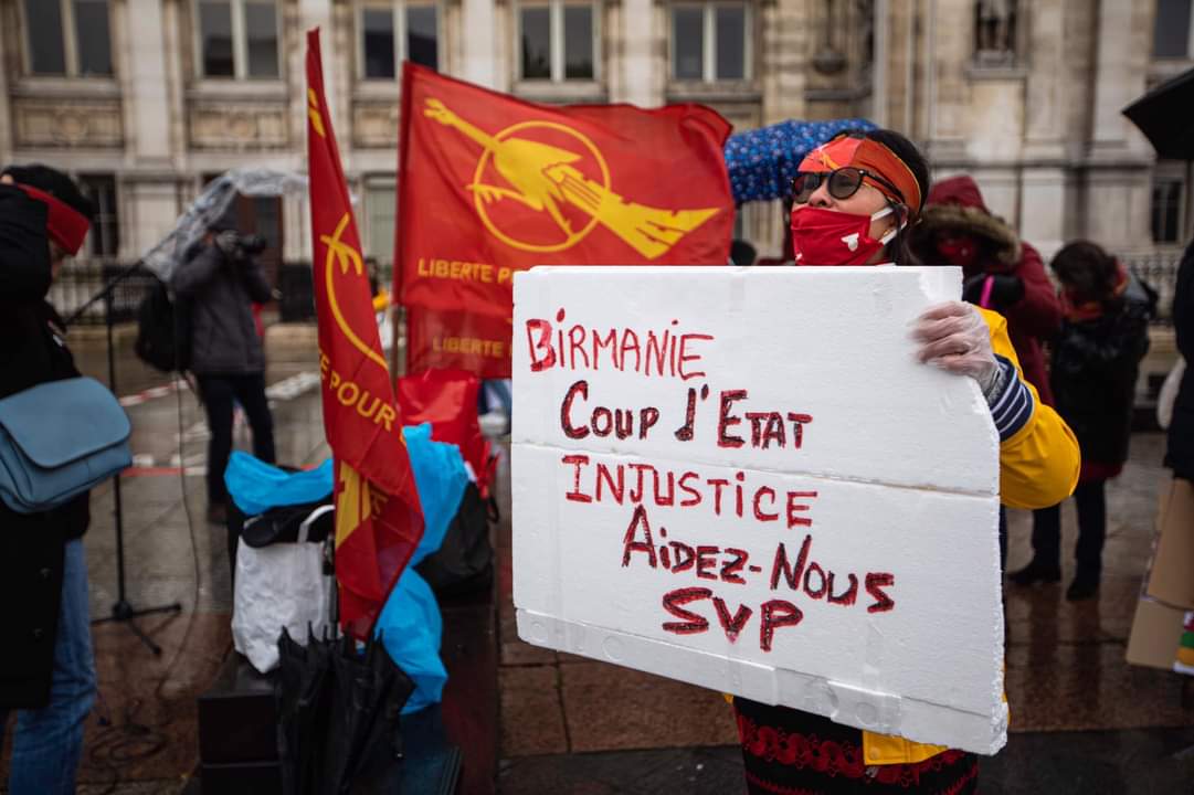 yaminsoethan's tweet image. La manifestation des birmans contre le coup d’état militaire à Paris en France 🇫🇷 
Pour la liberté,la justice et la égalité ! 
On est contre la dictature militaire
#Coupmilitaire
#ProtestinParis #Paris