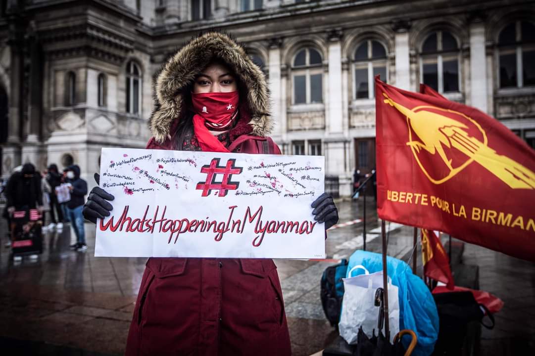 yaminsoethan's tweet image. La manifestation des birmans contre le coup d’état militaire à Paris en France 🇫🇷 
Pour la liberté,la justice et la égalité ! 
On est contre la dictature militaire
#Coupmilitaire
#ProtestinParis #Paris