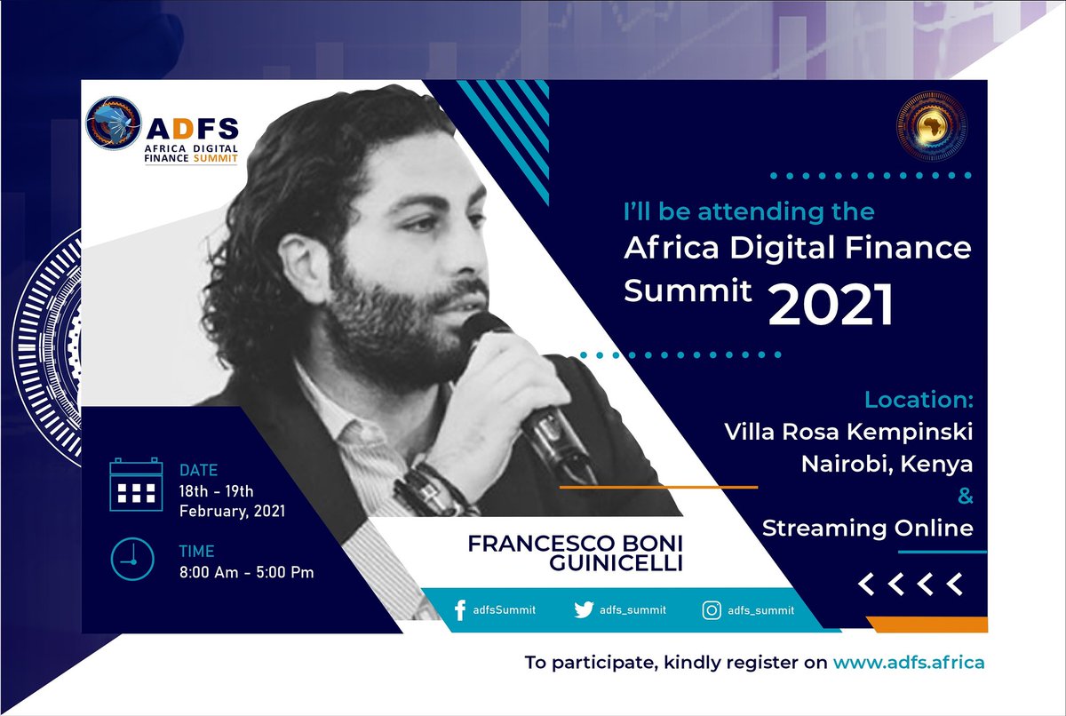 adfs_summit's tweet photo. Have you registered for the #AfricaDigitalFinanceSummit! 

Join thought leaders and expertise from across the world as we chart a pathway towards the future of Finance in #Africa. 

Register here https://t.co/kUDld5wkZm.  

#ADFS2021 #BTC #Bitcoin #Africa #blockchain https://t.co/cyiWVawqEK