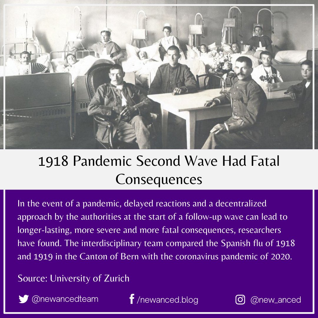 sciencenstuf's tweet photo. 1918 Pandemic Second Wave Had Fatal Consequences

Source: University of Zurich

📷 University of Zurich

#health #pandemic #1918pandemic #secondwave #fatalconsequences #spanishflu #coronavirus #universityofzurich

https://t.co/9ssk7cCF4c https://t.co/6LLVqn5Y9H
