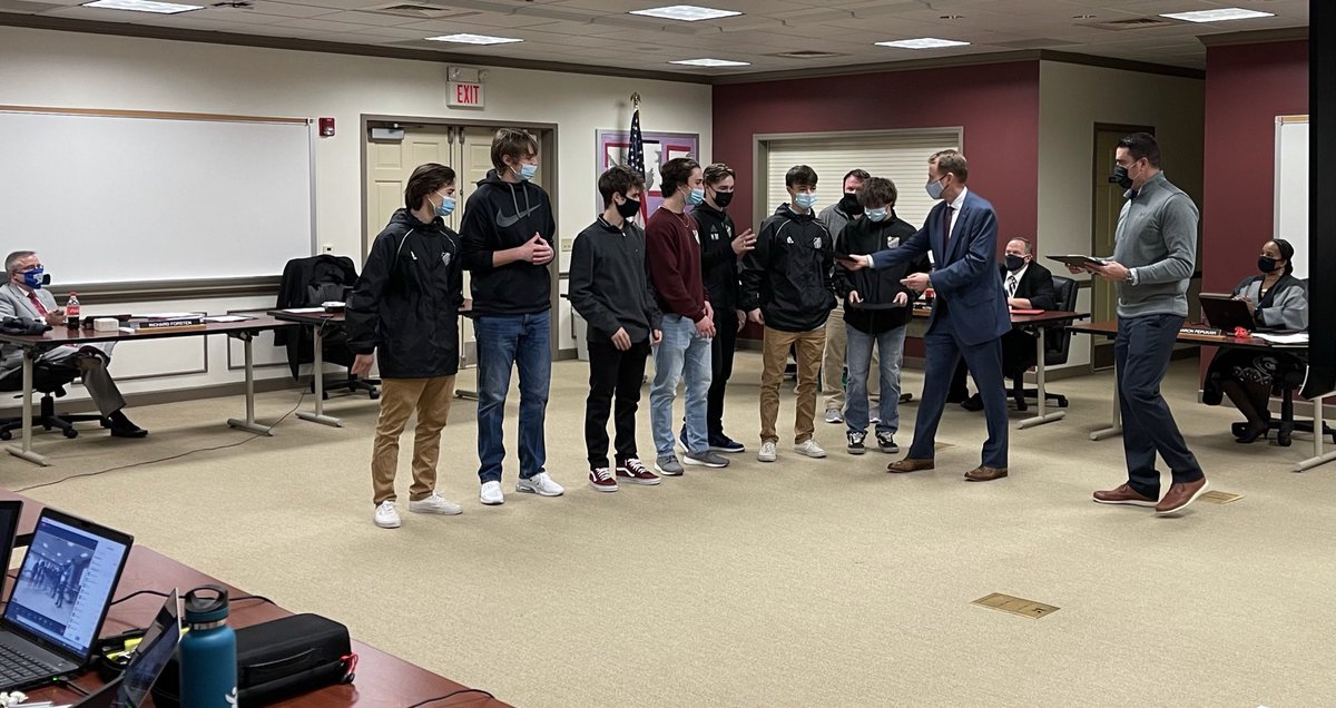 Appo Athletics (@appoathletics) on Twitter photo <a href="/AppoHigh/">Appoquinimink HS</a> Principal Sam Postlethwait <a href="/AppoSchools/">AppoSchools</a> Superintendent Dr. Matt Burrows, presented special recognition to <a href="/AppoSoccer/">Appoquinimink Boys Soccer</a> Boys Soccer congratulating them on the 2020 DIAA Boys Soccer State Championship! Senior members accepted the award on behalf of their teammates. <a href="/AppoHigh/">Appoquinimink HS</a> Principal Sam Postlethwait <a href="/AppoSchools/">AppoSchools</a> Superintendent Dr. Matt Burrows, presented special recognition to <a href="/AppoSoccer/">Appoquinimink Boys Soccer</a> Boys Soccer congratulating them on the 2020 DIAA Boys Soccer State Championship! Senior members accepted the award on behalf of their teammates.