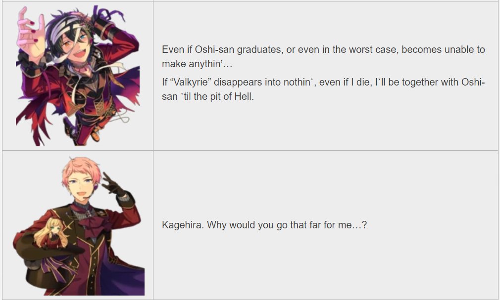 magical halloween - mika tells shu that he wants to always be here for him, and shu can't understand why he would want to be. also i find it interesting that mika mentions the first time they met in the garbage dump here too.