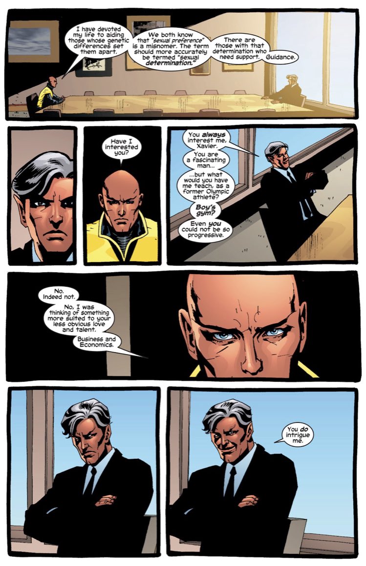 Jean-Paul’s membership to the X-Men roster wouldn’t solidify until asked to join Xavier's school as a business professor, accepting the offer after a young mutant with unstable powers died in his arms.