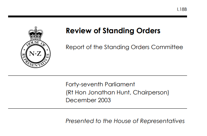“The standard of dress required of members is determined by the Speaker, in line with the stipulation made by Standing Orders Committee in 2003 that ‘appropriate business attire’ is expected in the Chamber.” [9/]