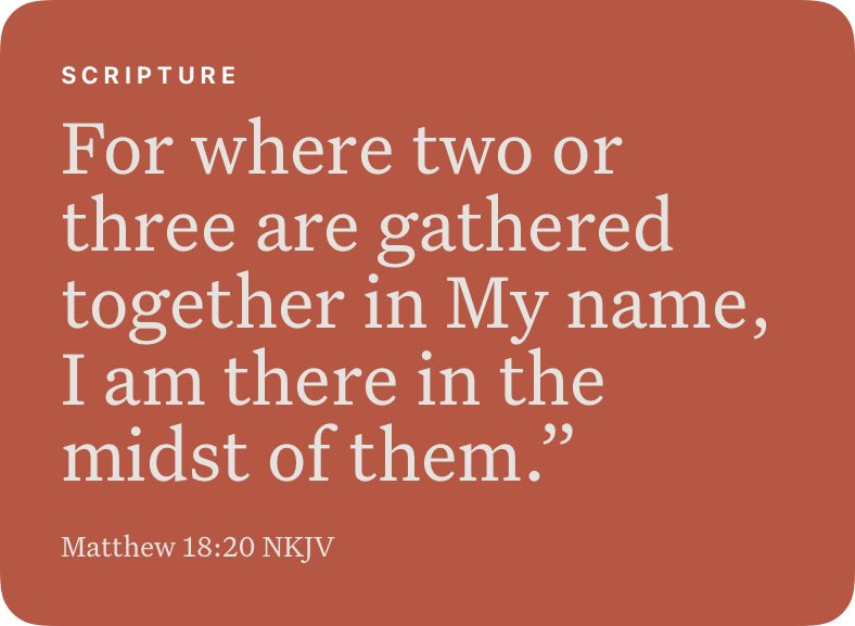 Matthew 18:20 NKJV bible.com/114/mat.18.20.…