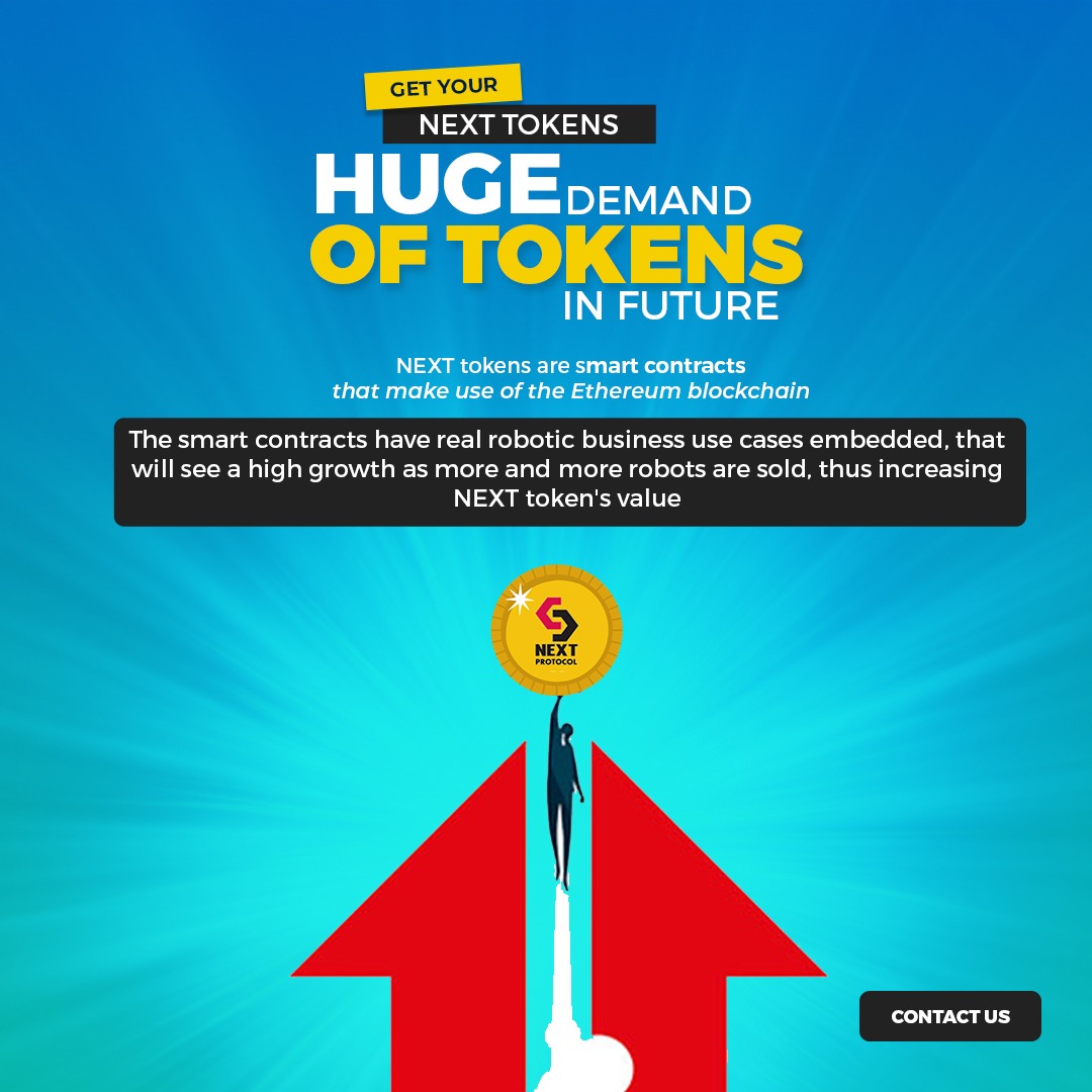 ProtocolNext's tweet photo. Get your Next Tokens 
#Greetibot #nextibot #robotokens #NextProtocol #TokenSale #deliveryBot #blockchain #steribot #Etehreum #AssetToken #Defi  #DistributedLedger #Carryibot https://t.co/DwNYDksv5b