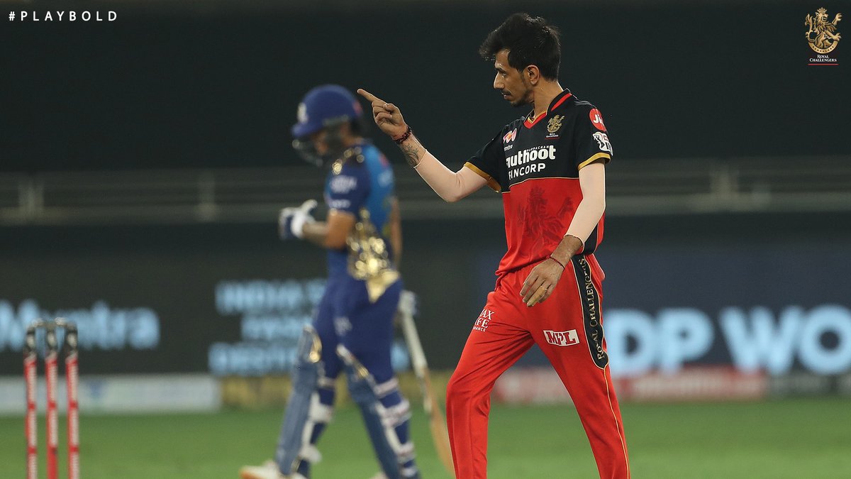 RCBTweets's tweet photo. The swag to match the performance. 😎

Can you tell us which batsman Yuzi outfoxed before this celebration? 🧐

@yuzi_chahal
#PlayBold #WickedWednesday #WeAreChallengers https://t.co/A6ooDuuMCD
