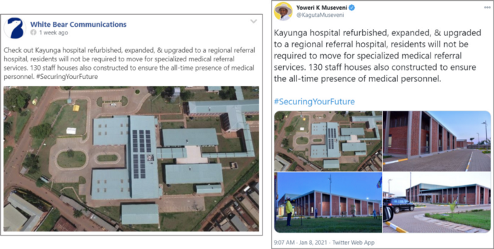 5/9 Two PR firms were also involved in the network promoting Museveni. One was a registered company, the other was not, even though both put out ads to hire employees. They presented pro-NRM content as news, and even copied content directly from Museveni's socials.