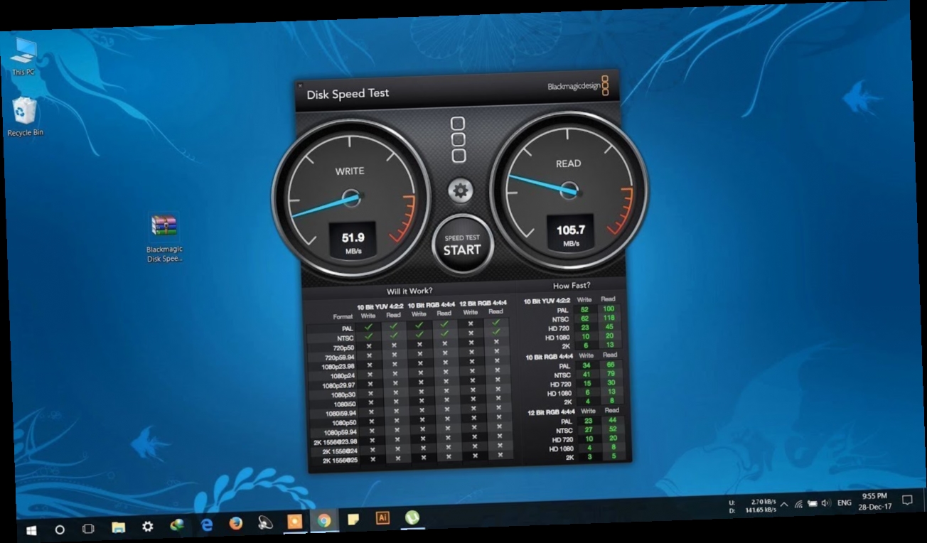 Windows disk hotsell speed test