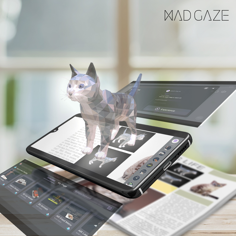 madgazeofficial's tweet photo. #SimpleAR enhances your print by adding interactive experience in #AugmentedReality. With a large bank of 3D models, you can easily impose the virtual with the real through the mobile camera or the smartglasses camera. You can also add music and videos to complete the experience. https://t.co/mX6wBwdpZV