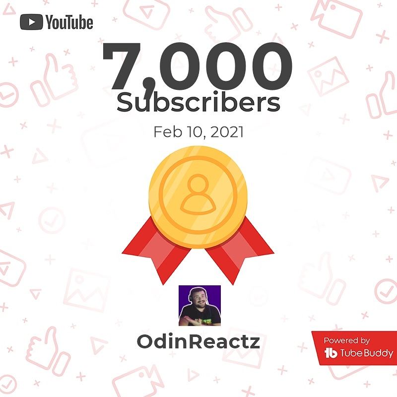 odinreactz's tweet image. 7000 SUBSCRIBERS BABY!!!!