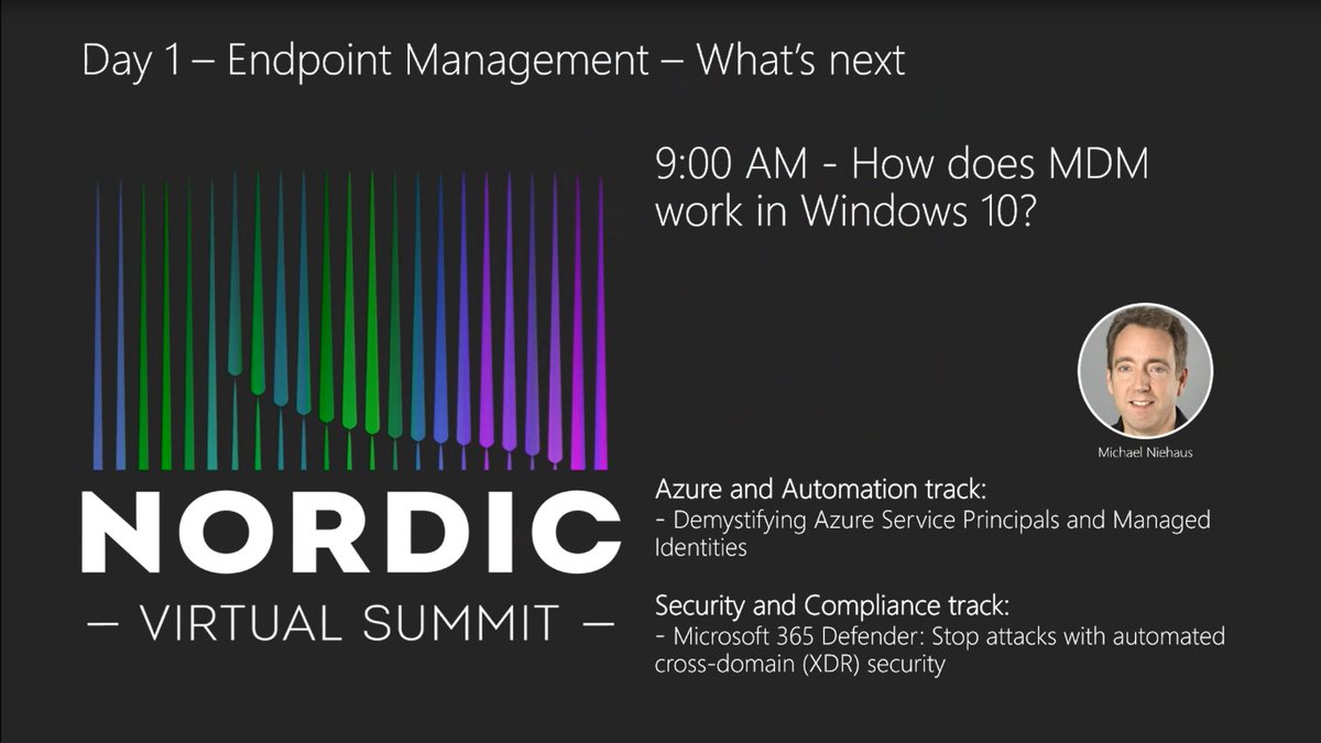 aavdberg's tweet photo. waiting for the first session at #NordicVirtualSummit with @mniehaus about How does MDM work in Windows 10? #MEM @MSIntune #MSEndpointMgr #SGUCSE #SCUGDK #SCUGFI #SCUGNO https://t.co/oEKMPxLSMY
