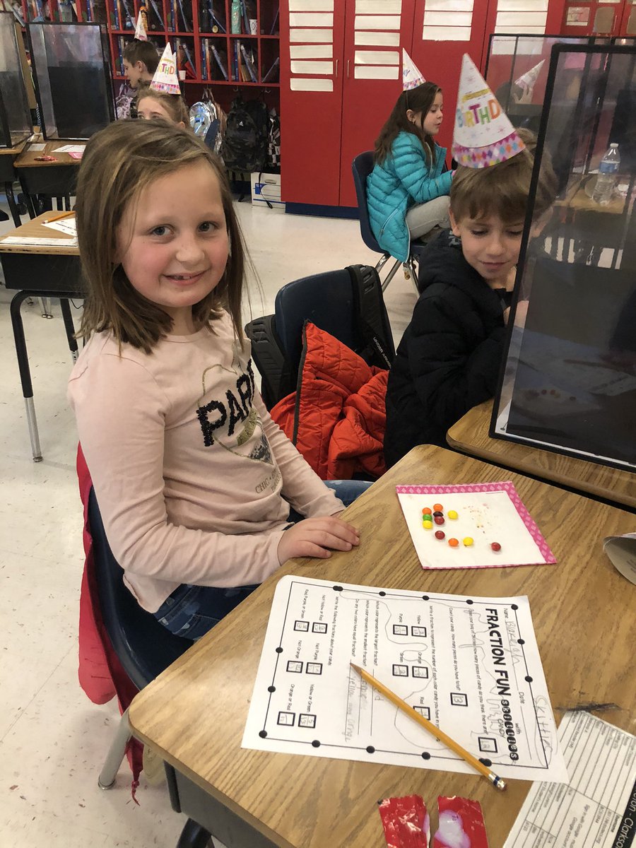 JennJClarkson's tweet photo. How do math teachers celebrate their birthday? With food, fun, and fractions! @DadeElementary https://t.co/L26sAB9quo