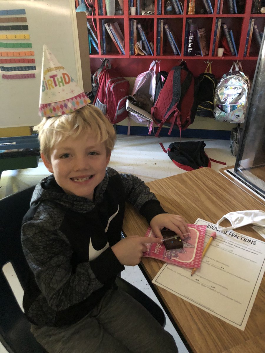 JennJClarkson's tweet photo. How do math teachers celebrate their birthday? With food, fun, and fractions! @DadeElementary https://t.co/L26sAB9quo