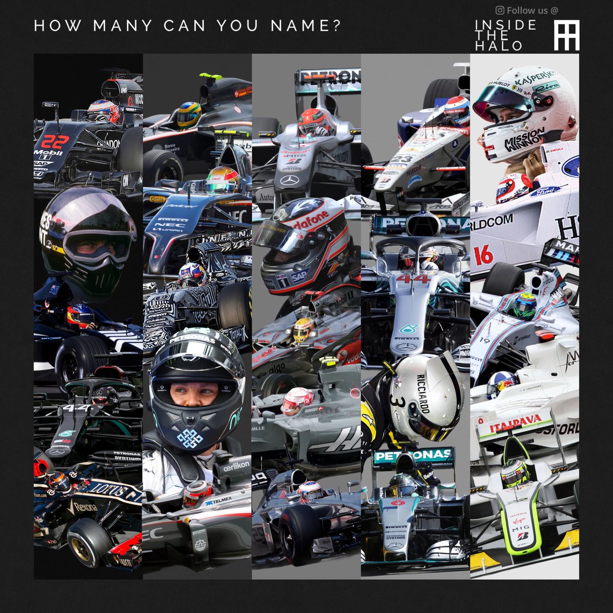 InsideTheHaloF1's tweet photo. Guesses Below👇
#F1 #Formula1 #FormulaOne #Motorsport #Autosport #F1Stat #F1Meme #F1Memes #F1Crash #F12020 #F1History #F1Legend #F1Racing #Motors #Cars #Racecar #Racing @ScuderiaFerrari @McLarenF1 @MercedesAMGF1 @AlpineF1Team @williamsf1 @alfaromeoracing @redbullracing https://t.co/W0lfulIAlg