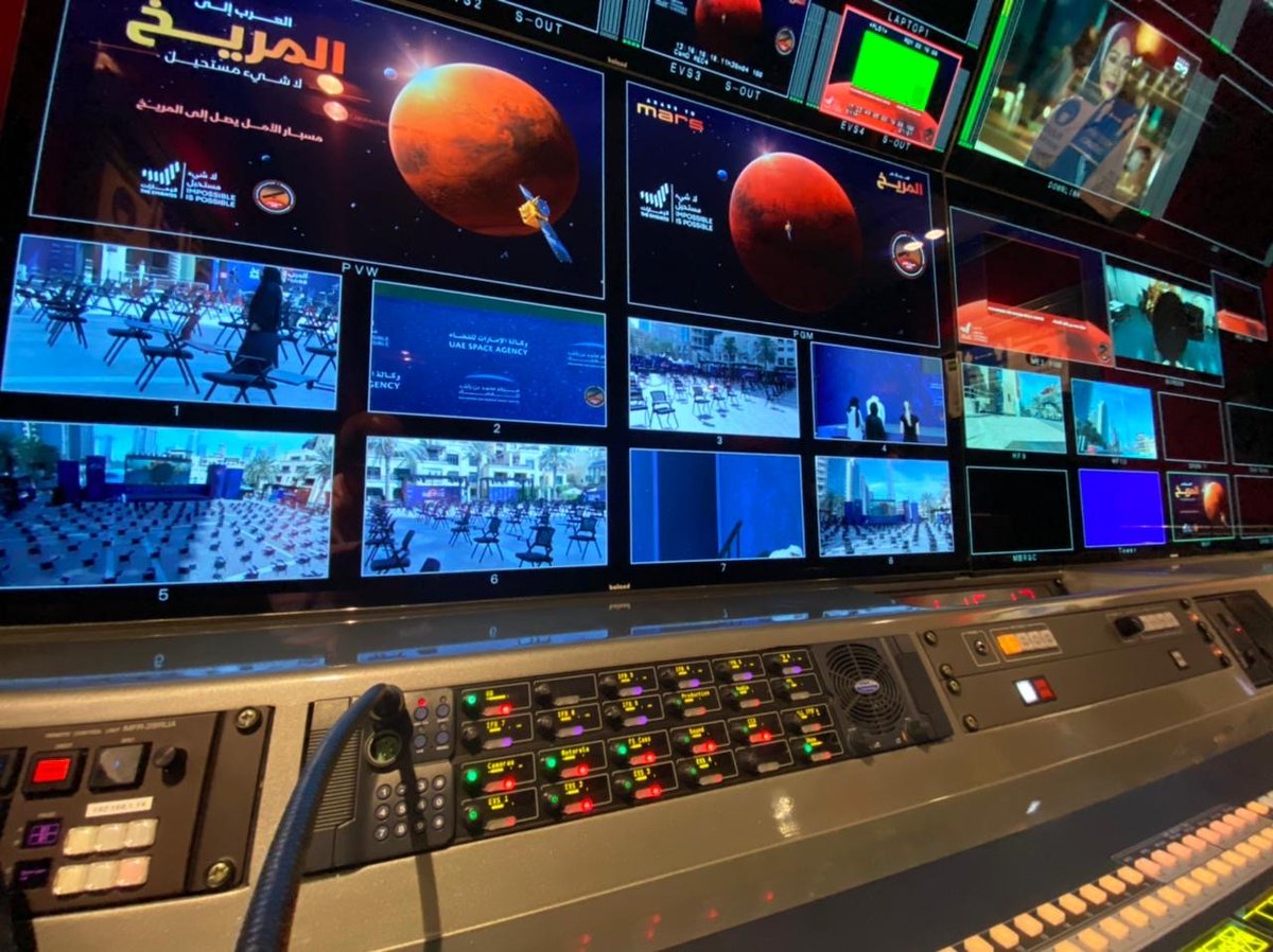 When you fly to Mars, you need the best technology. The United Arab Emirates’ Hope orbiter arrived at Mars. Live coverage of this unique event was streamed from the Mohammed Bin Rashid space center to the world.

Using a #WMTlive enocder.
#ArabsToMars

loom.ly/Md31jKs