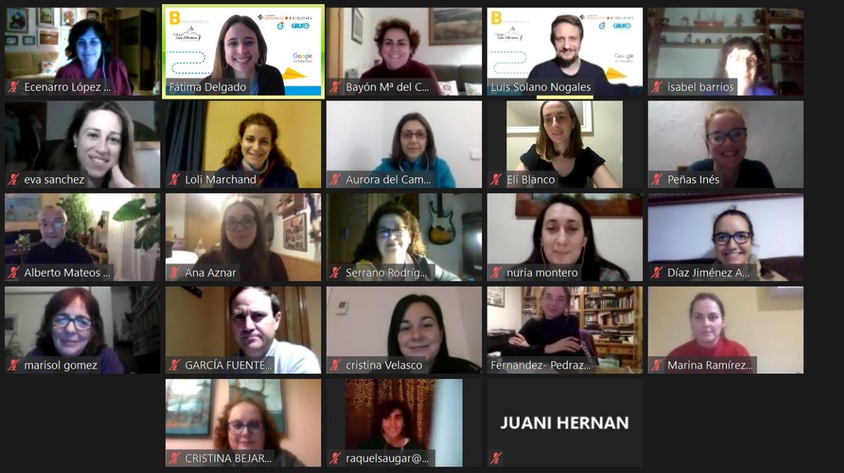 solutiaedu's tweet photo. ¿Cómo ha empezado vuestro miércoles? Habéis aprendido ya algo nuevo? Como el colegio @csanalfonso, que se está formando con nosotros en herramientas @GoogleForEdu con @FundacEdelvives @Edelvives @LuisAlfonso_R  @lsolanon 
👩‍🔬🧑‍💻👏 https://t.co/CJJHGzKsVO