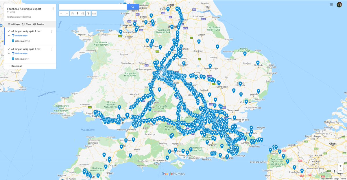 I’ve actually never been to America, Dhaka, Beijing or Tokyo...  so, I wonder why Facebook thinks I did?Things get really wild when you zoom in on my home country  For those of ya needing to know where the motorways are, I got you covered.3/