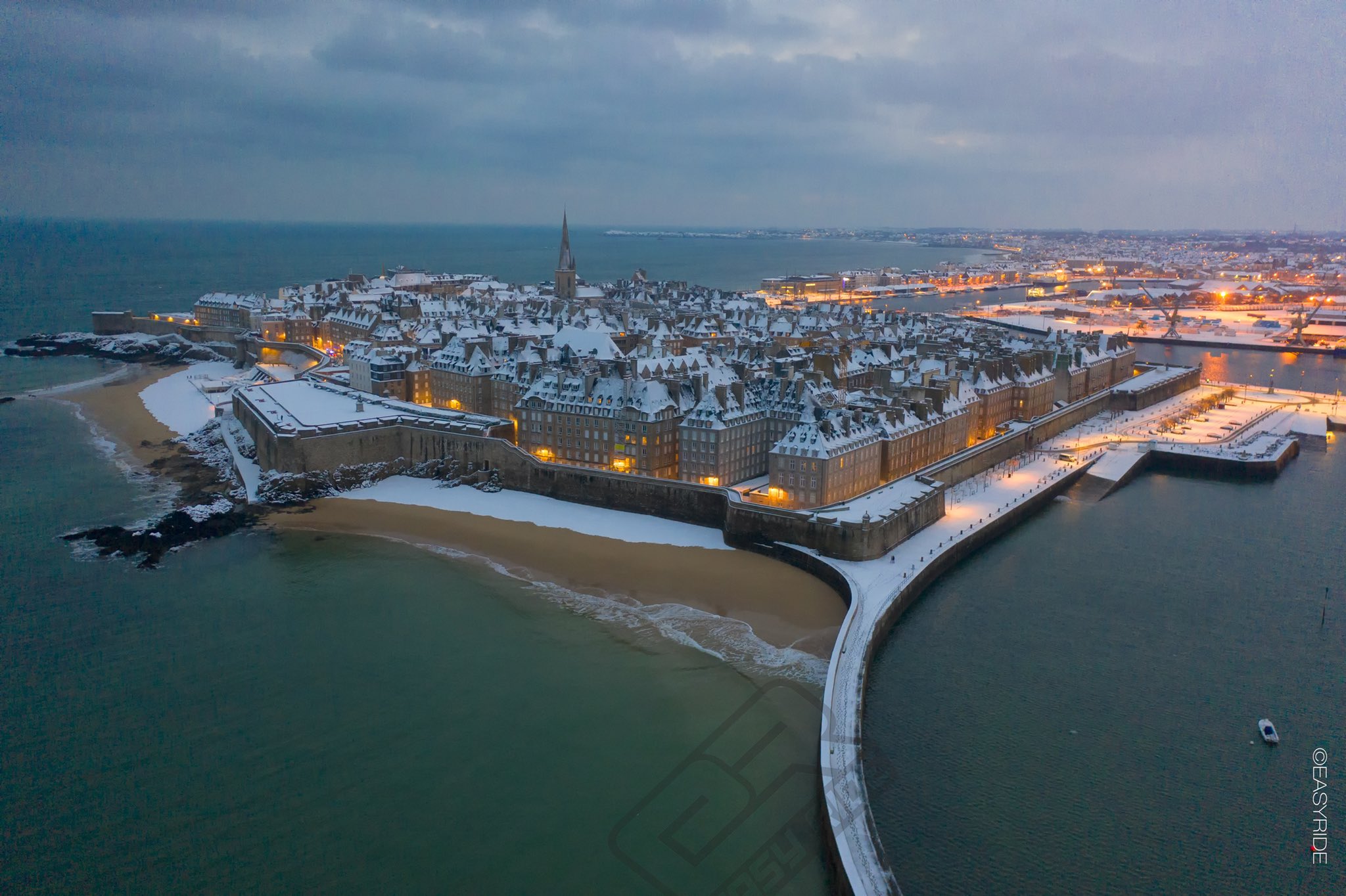 Bretagne sous la neige La sublime vidéo réalisée par drone d’Easy Ride