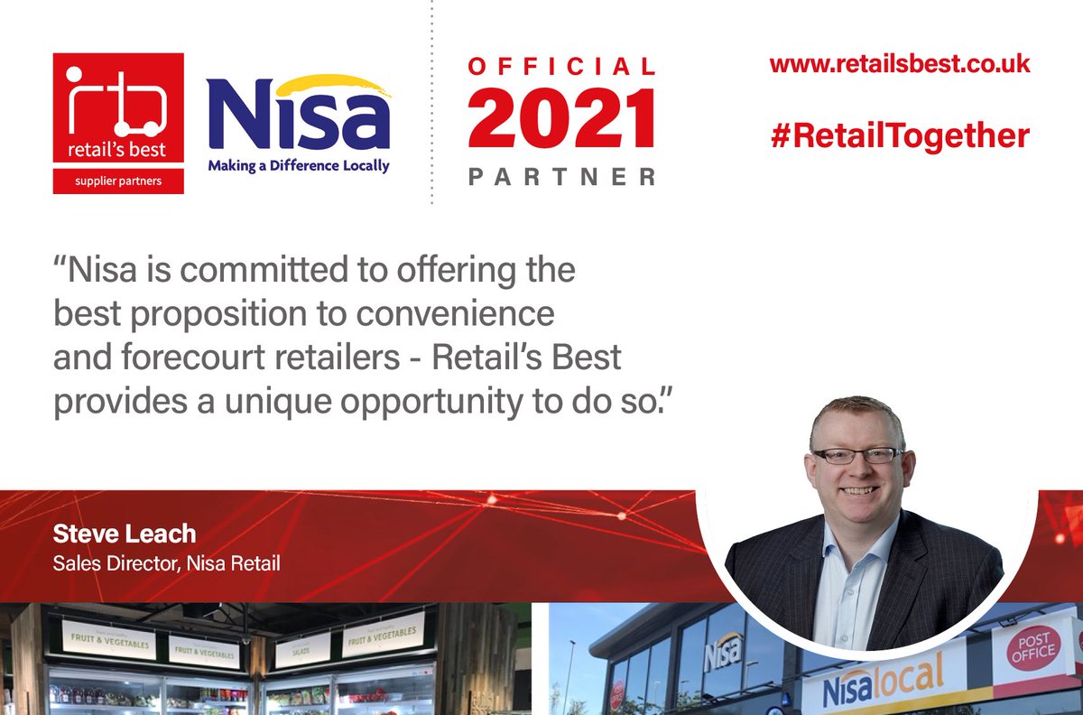 Excited that Co-op with Nisa will be our exclusive Retail Partner at the Retail’s Best Virtual Networking Event! 
Register your interest to attend retailsbest.co.uk/register-inter…  
<a href="/NisaRetail/">Nisa Retail</a> @first4retail 
#forecourt #retailers #convenience #networking 
#RetailTogether #ItsANewnorm