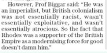 When Nigel Biggar (not a historian, a theologian), made this statement this week, it was part of a right-wing culture war designed to gaslight, sow division and deny the persistence and reality of racism. I doubt Victorian imperialists would recognise themselves in it. 5/6