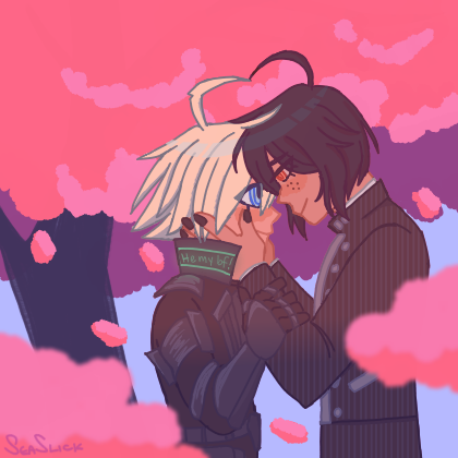 dilucdestroyer's tweet photo. saw this on the tl so heres sketch vs final for cherry blossom saiibo! https://t.co/RvIuLLB62H
