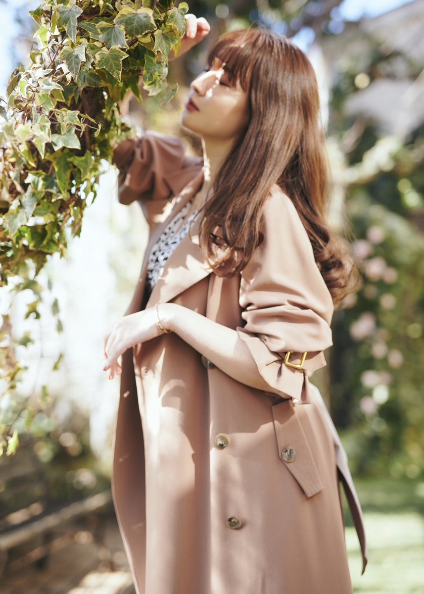 Her lip to Belted Dress Trench Coat