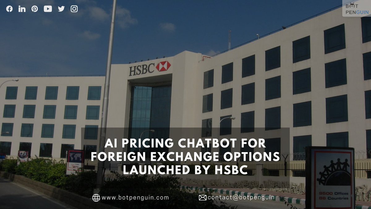 AI pricing chatbot for foreign exchange options launched by HSBC. It's called Sympricot.
.
Follow @imbotpenguin for more updates.
.
#HSBCBank #chatbot #market #foreignexchange #client #australia #artificialintelligence #integration #chatbotai #liquidity #uk #HSBCWeCanWeDo #AI